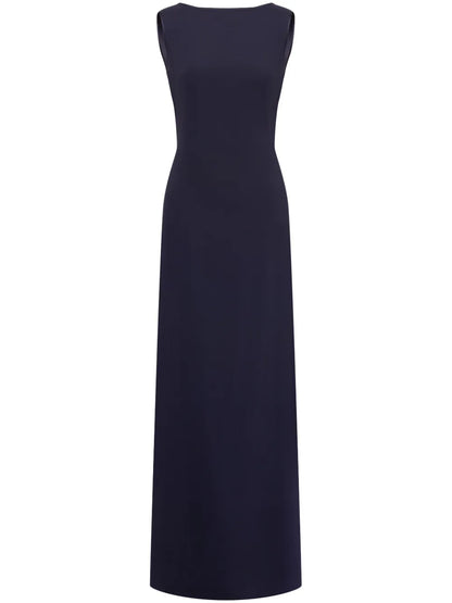 Pleat-Detail Sleeveless Dress