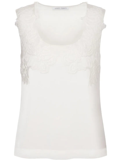 Floral-Embroidery Blouse