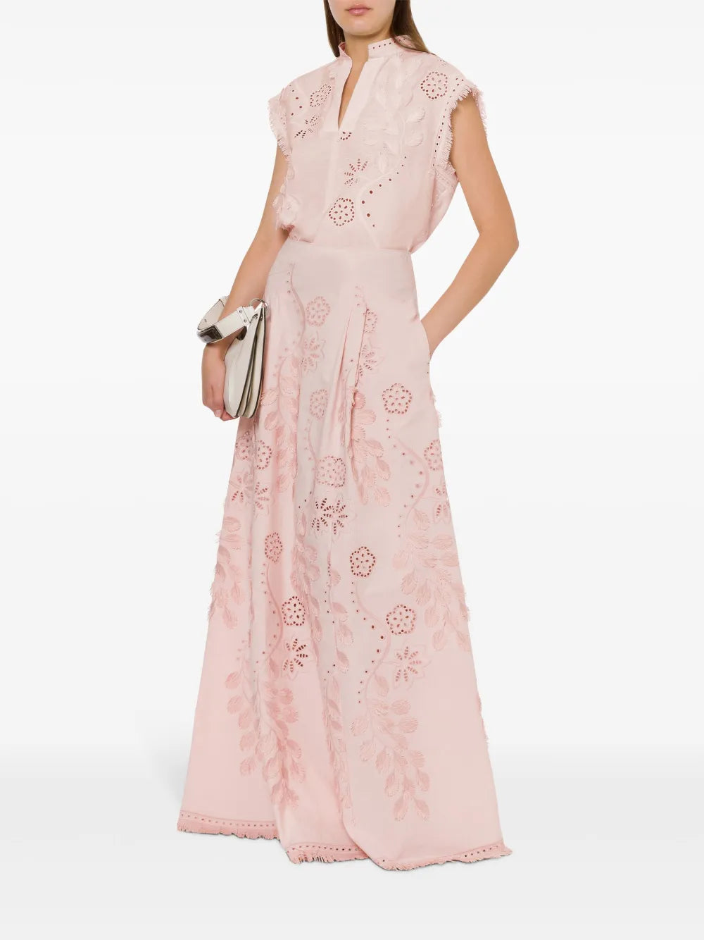 Floral Embroidered Skirt