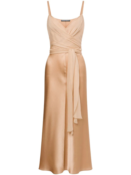 Draped Midi Dress