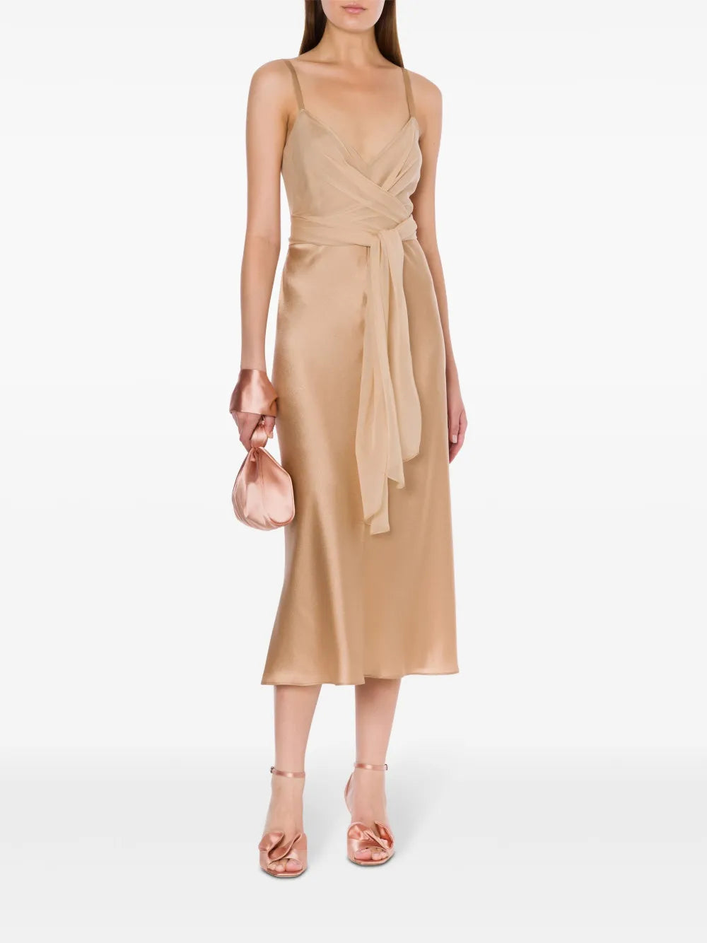 Draped Midi Dress