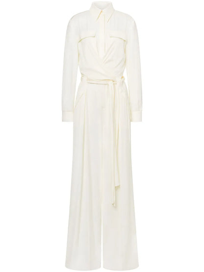 Belted Wide-Leg Jumpsuit