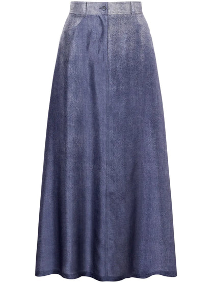 Washed Denim Skirt