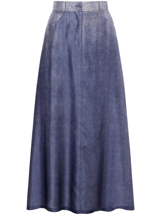 Washed Denim Skirt