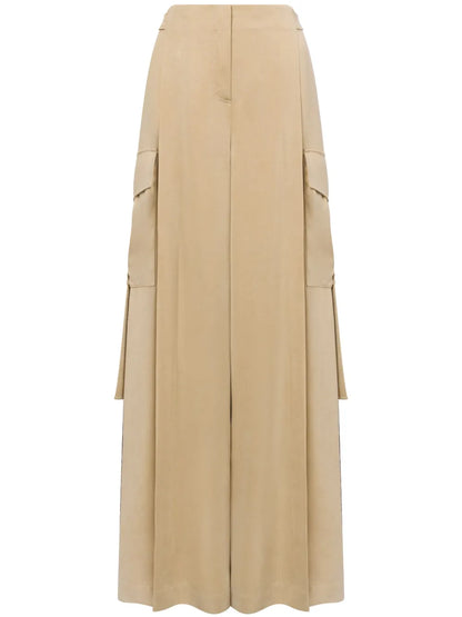 Cargo-Pockets Palazzo Pants