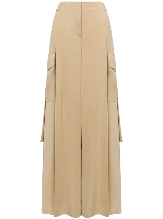 Cargo-Pockets Palazzo Pants