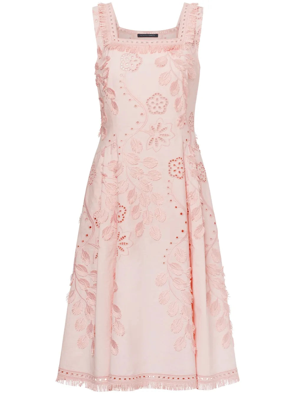 Broderie-Anglaise Midi Dress