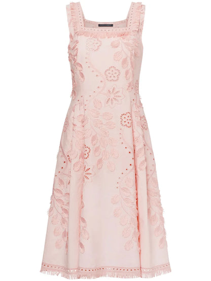 Broderie-Anglaise Midi Dress