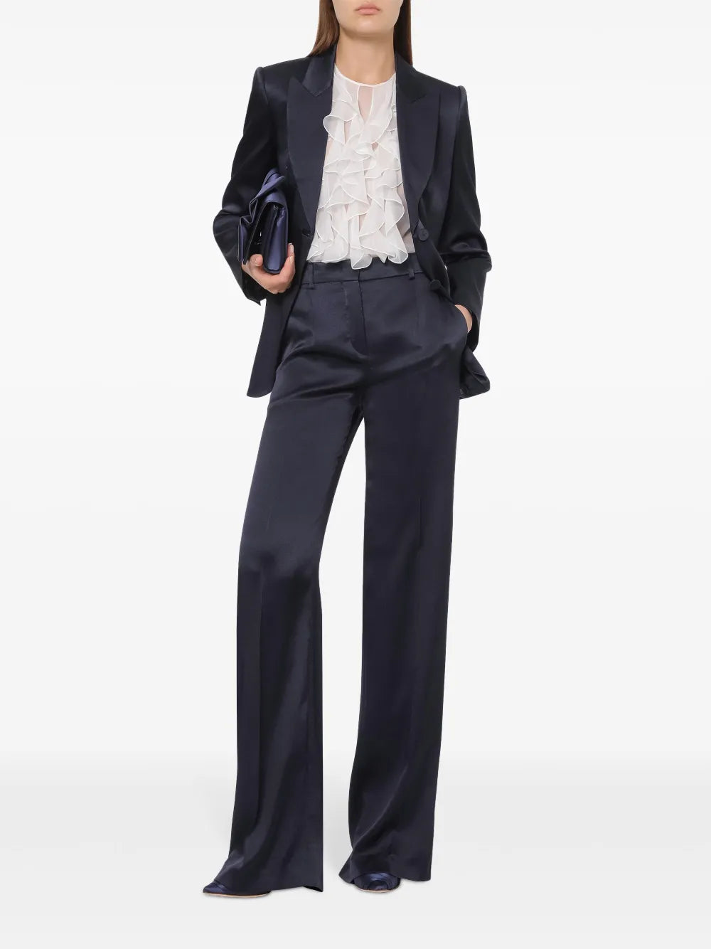 Buttoned Long Sleeve Blazer