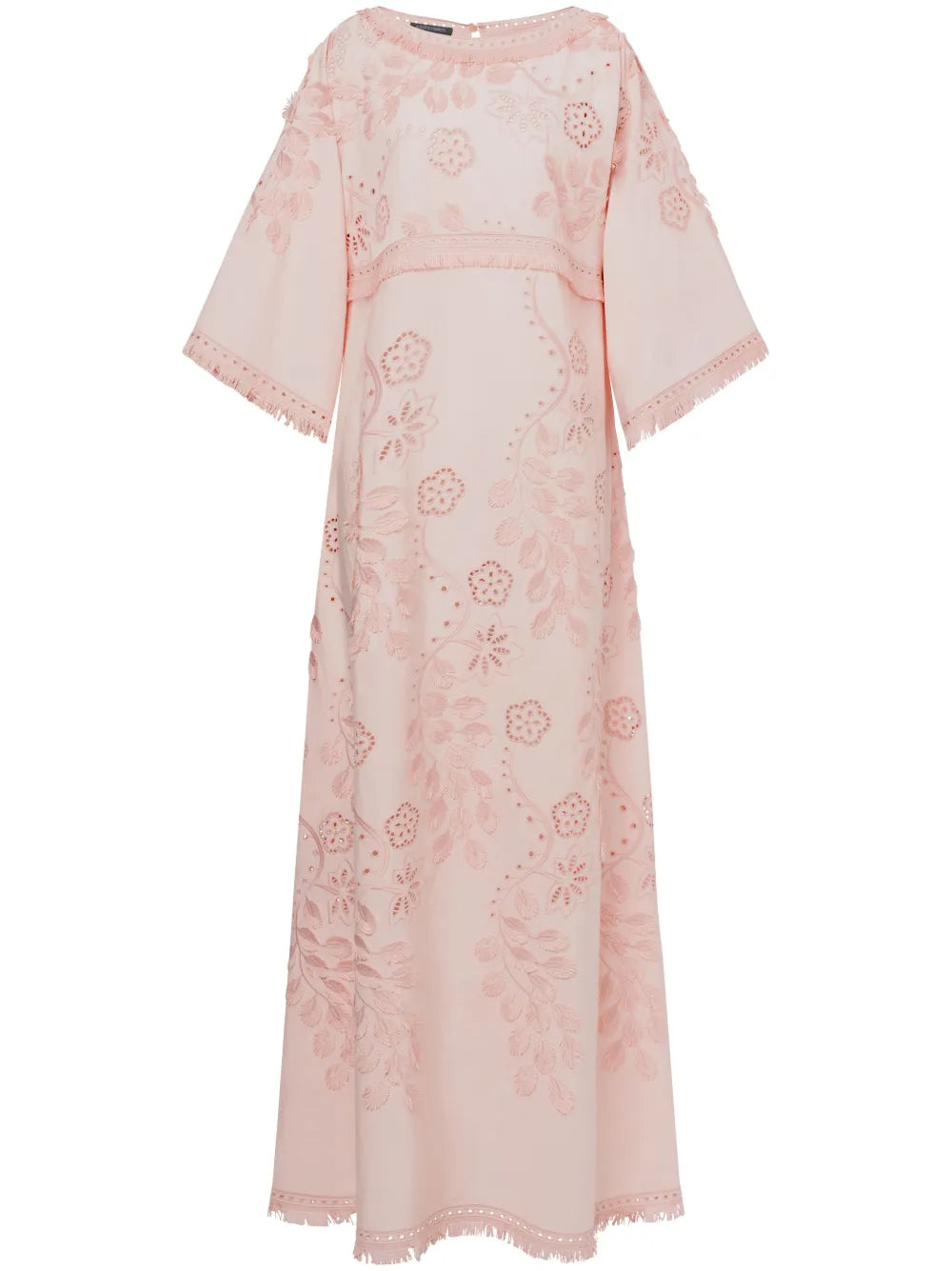Floral-Embroidered Gown