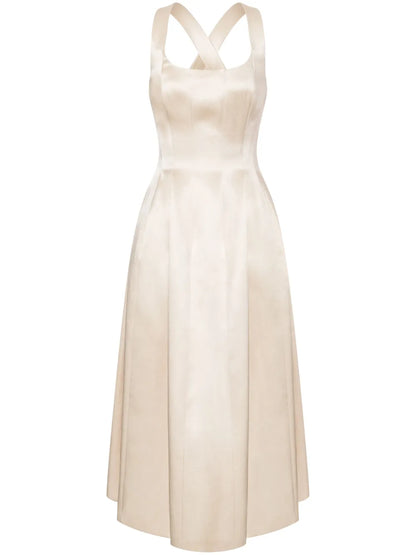 Satin Midi Dress