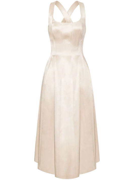 Satin Midi Dress