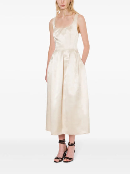 Satin Midi Dress