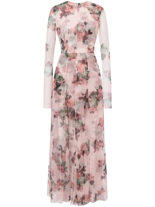 Floral-Print Maxi Dress