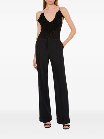 Lace-Detailing Top