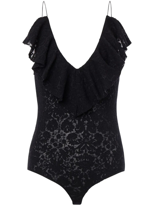 Lace-Detailing Top