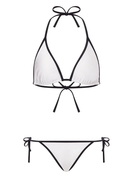 Contrasting-Trim Bikini