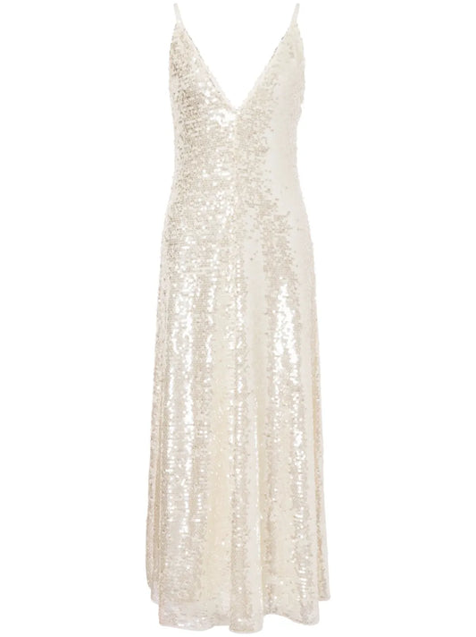 Sequinned Gown Dress