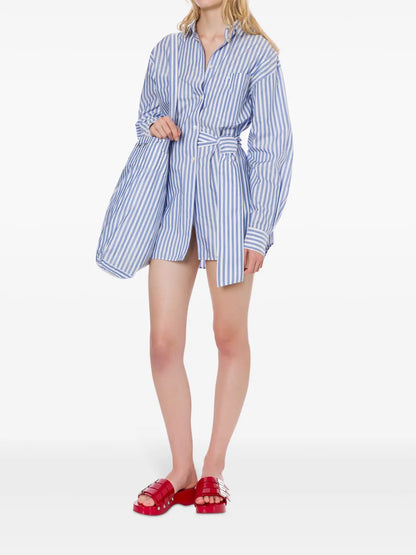 Striped Shirt Dress