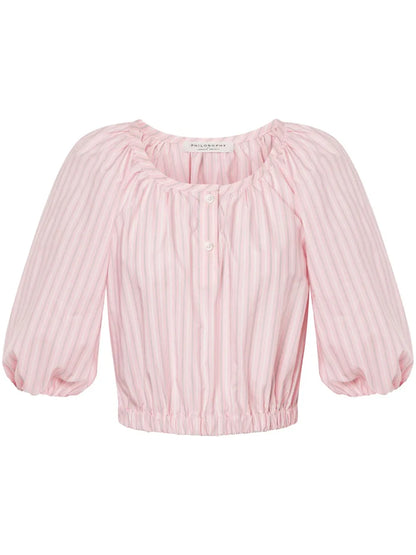 Stripe-Print Top