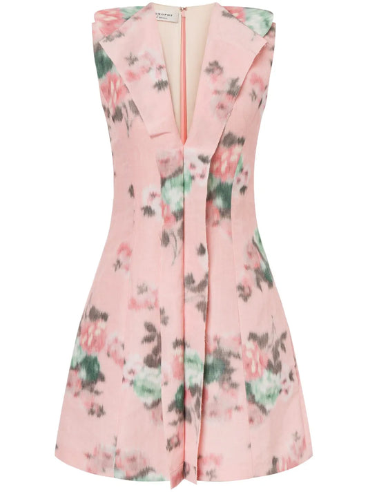 Floral-Print Mini Dress