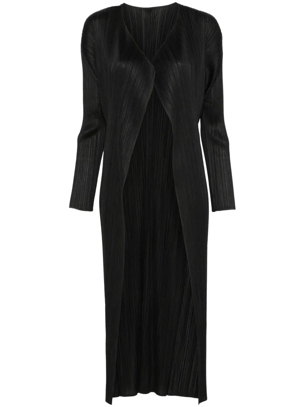 Plissé-Effect Coat