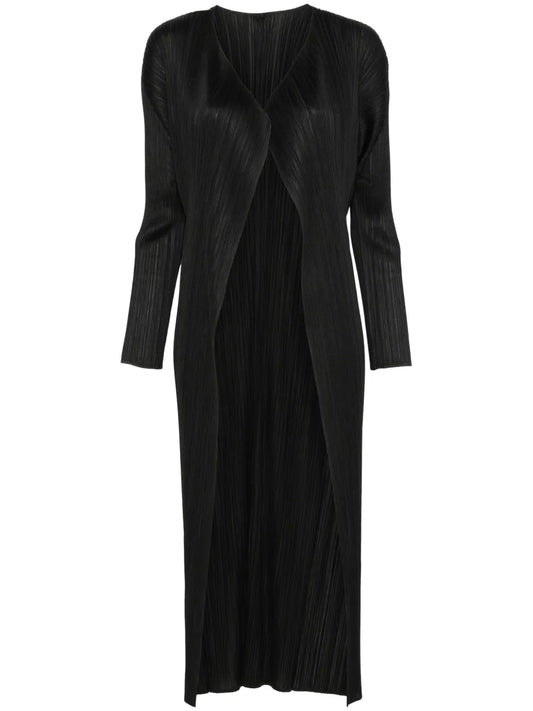 Plissé-Effect Coat