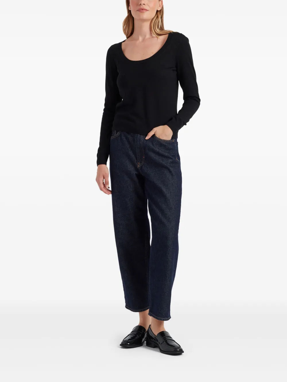 Merino Scoop-Neck Sweater