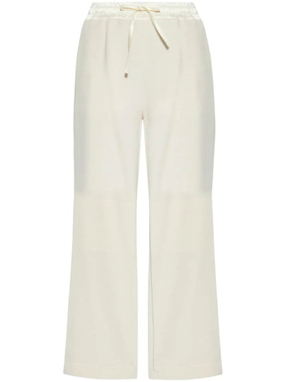 Drawstring Wide-Leg Trousers