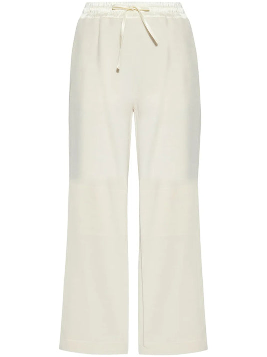 Drawstring Wide-Leg Trousers