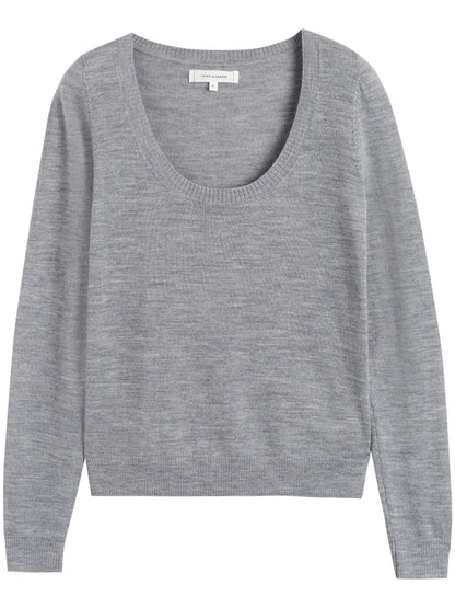 Merino Scoop-Neck Sweater