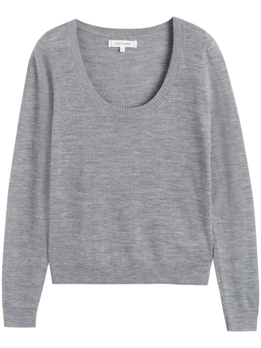 Merino Scoop-Neck Sweater