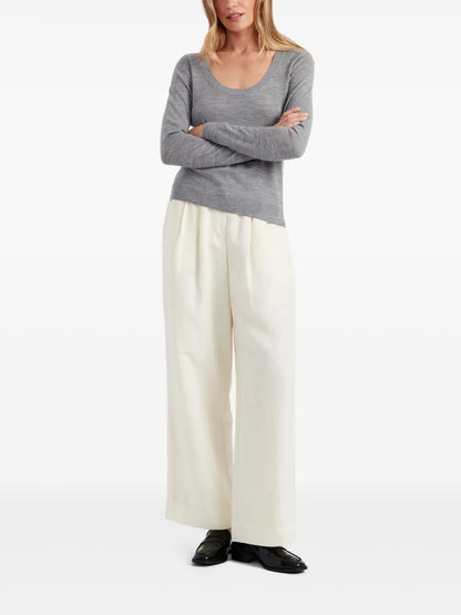 Merino Scoop-Neck Sweater