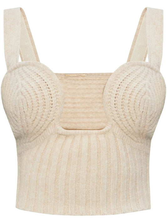Crochet-Knit Top