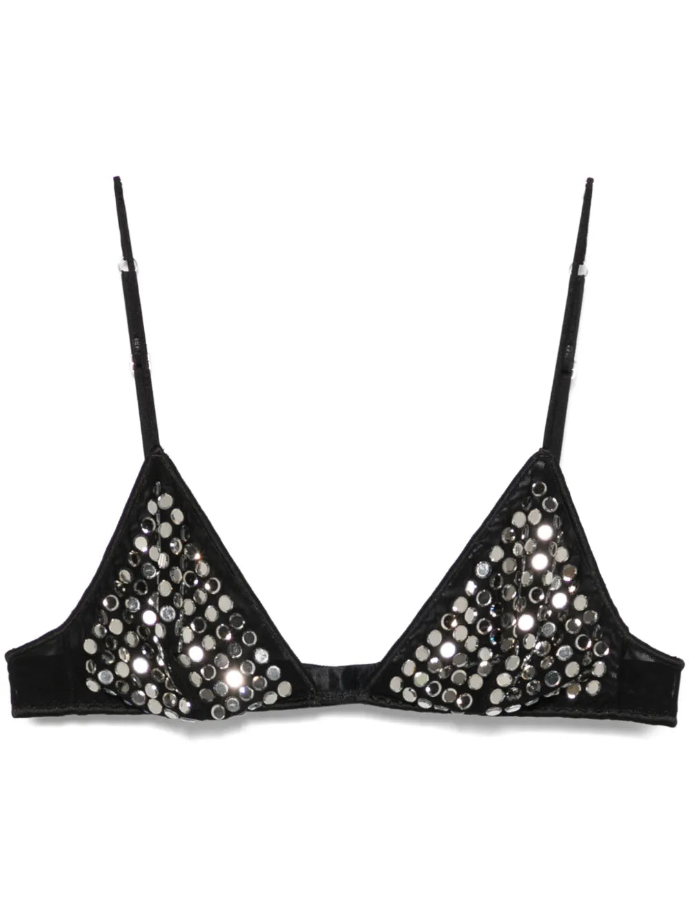 Crystal-Embellished Triangle Bra