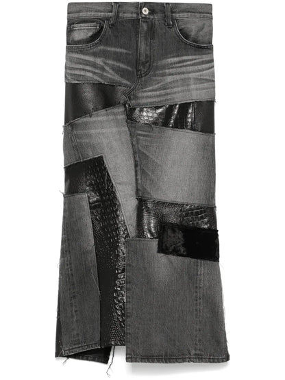 Panelled Midi Skirt