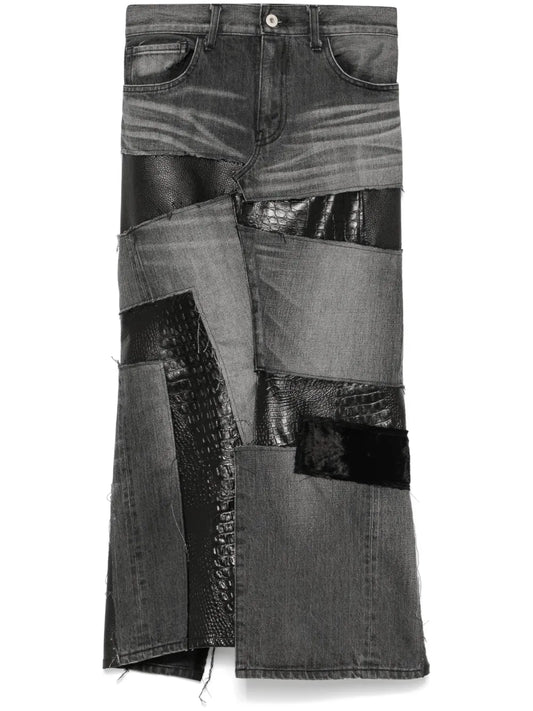 Panelled Midi Skirt
