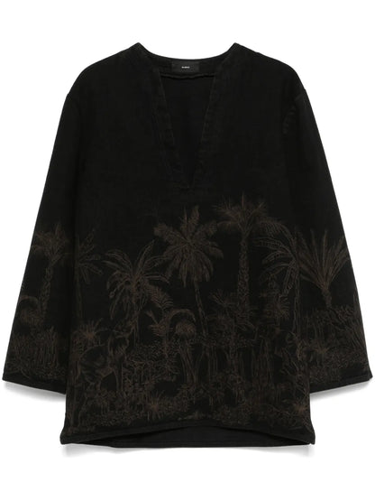 Jungle Toile De Jouy Blouse