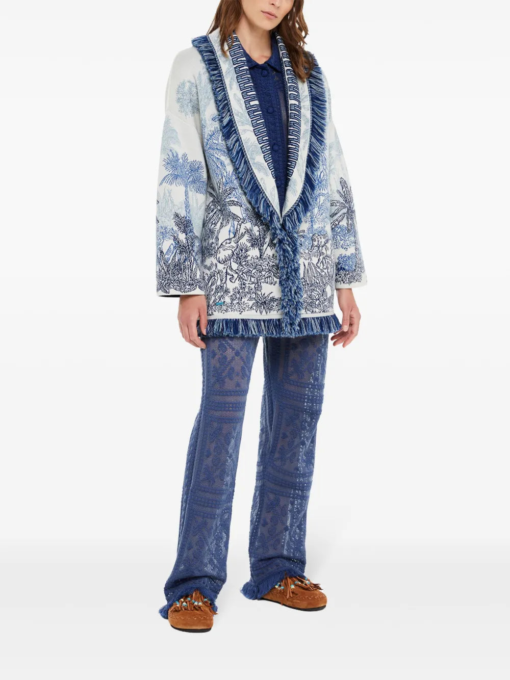 Jungle Toile De Jouy Cardigan