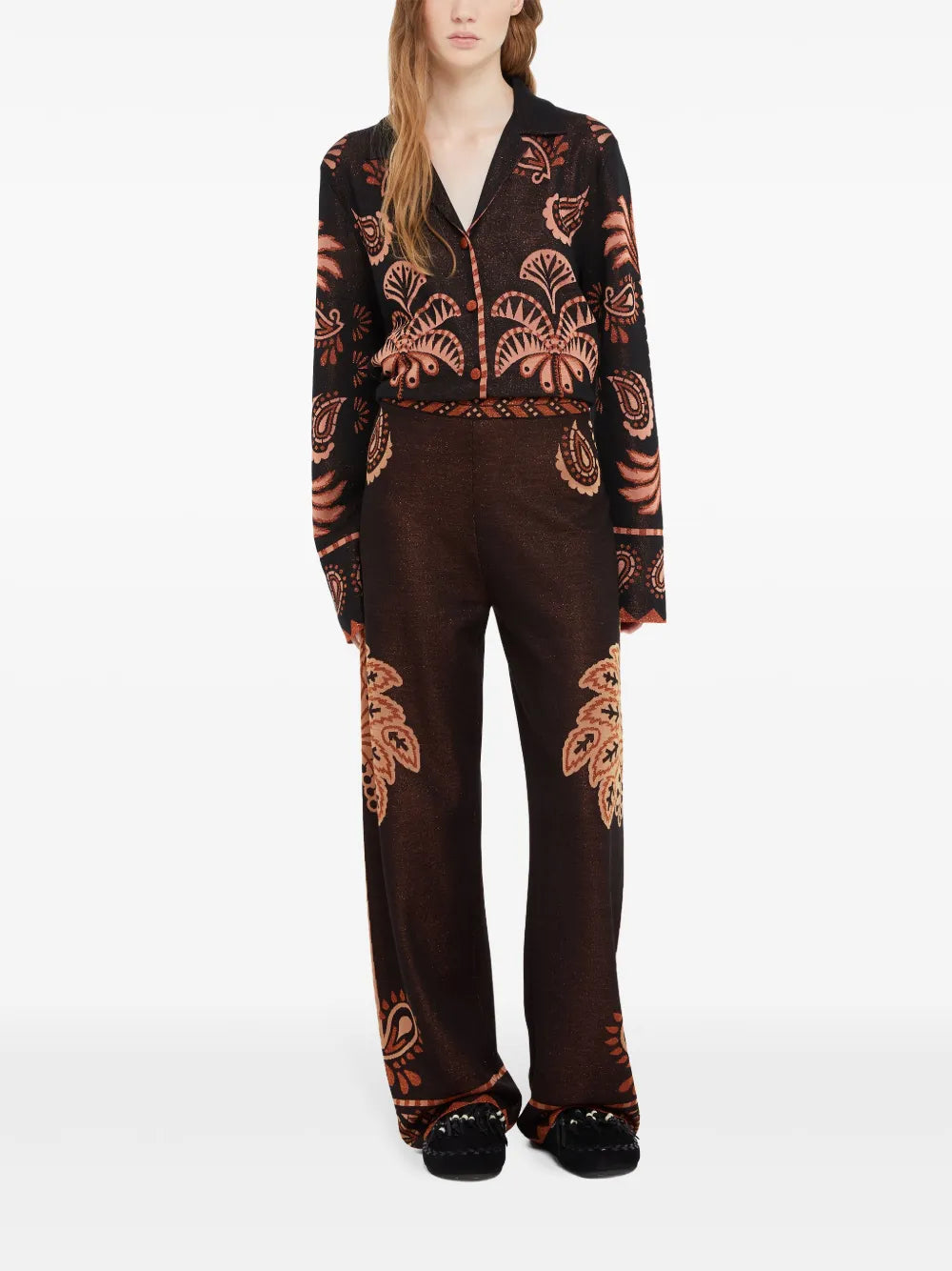 Wild Wonder Foulard Palazzo Pants