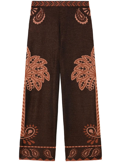 Wild Wonder Foulard Palazzo Pants