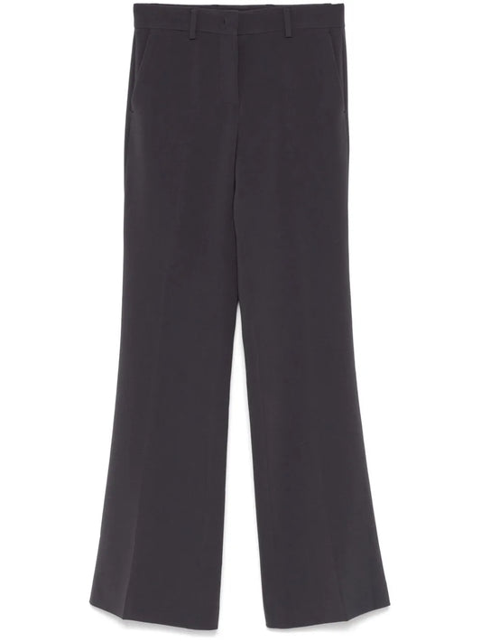 Crepe-Texture Trousers
