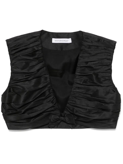 Pleated Cropped Top