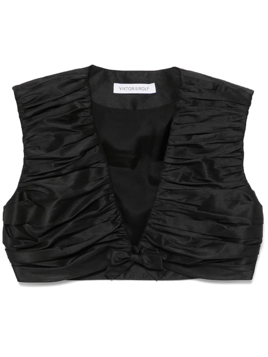 Pleated Cropped Top