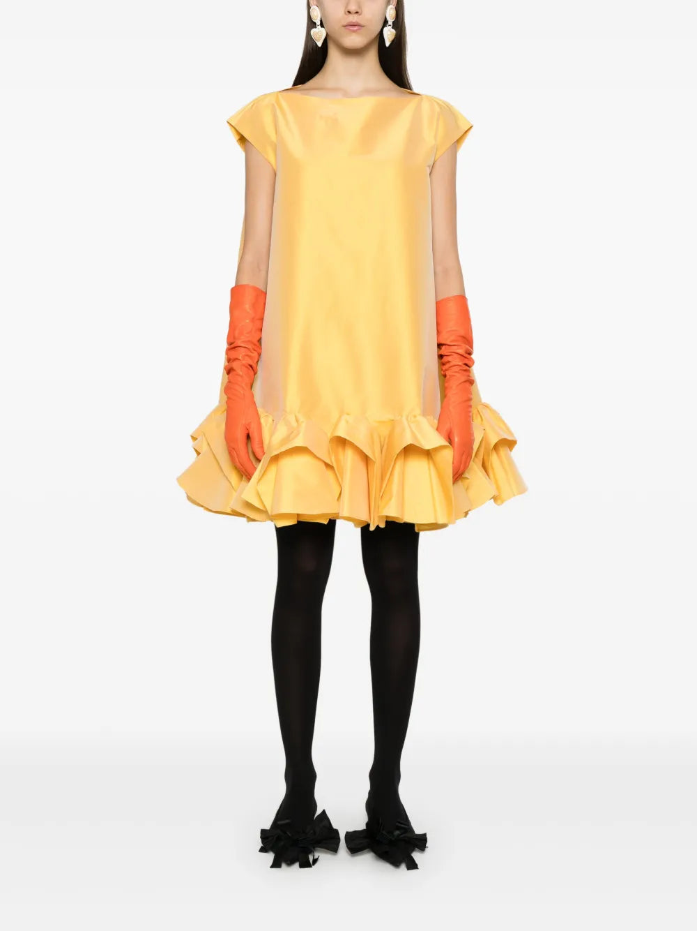 Tuck-Up Mini Dress