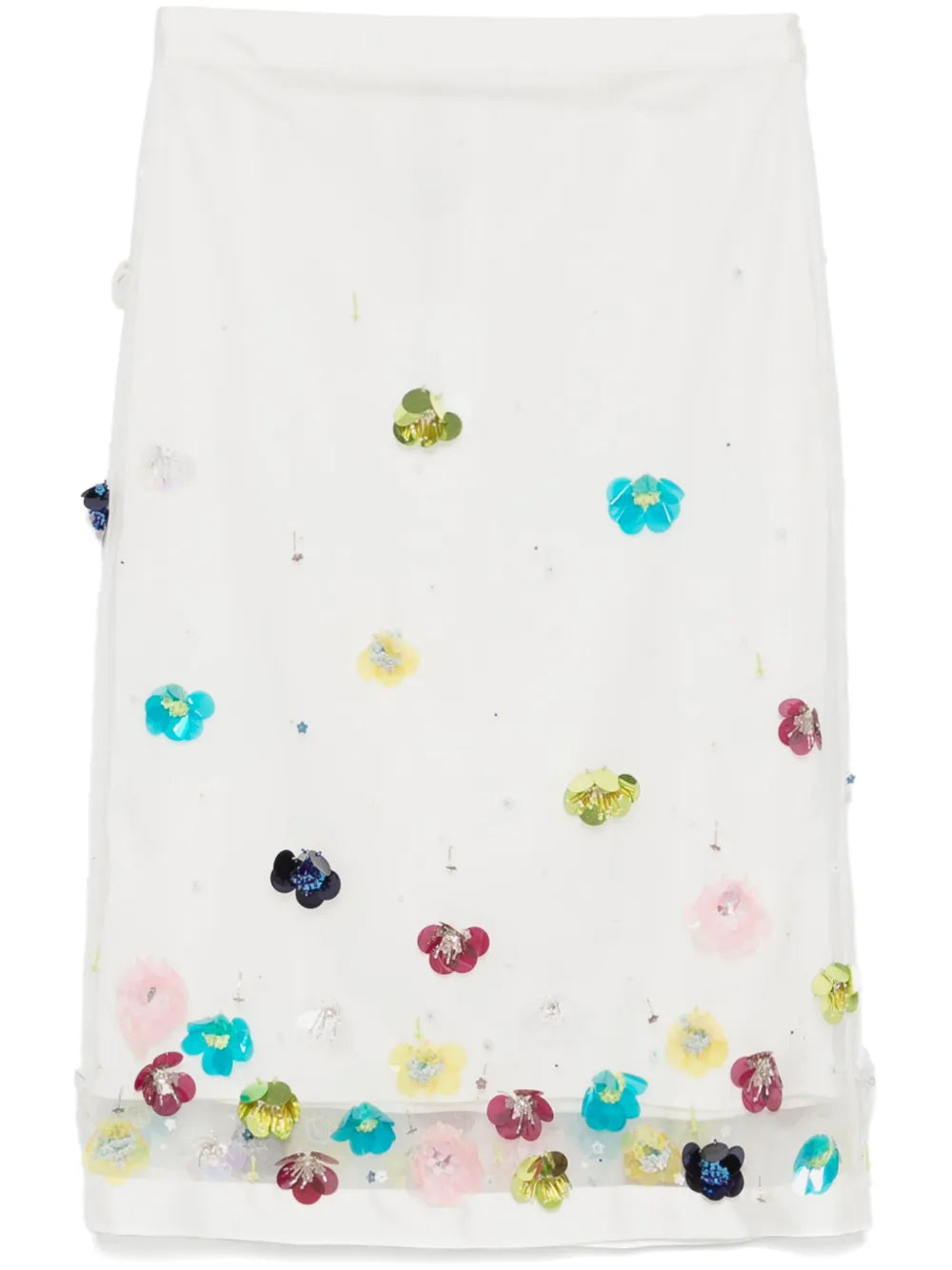 Sequin-Embellished Midi Skirt