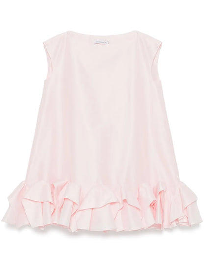 Tuck-Up Mini Dress