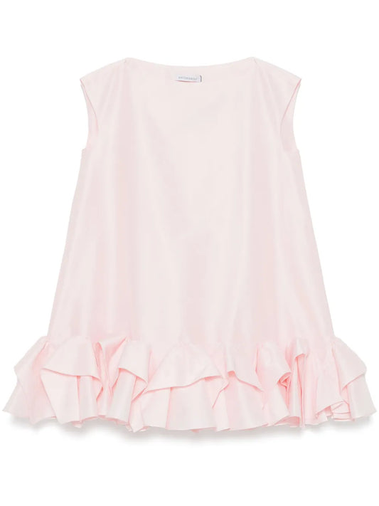 Tuck-Up Mini Dress