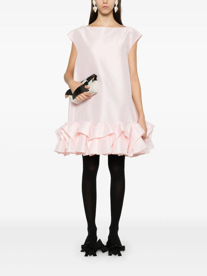Tuck-Up Mini Dress