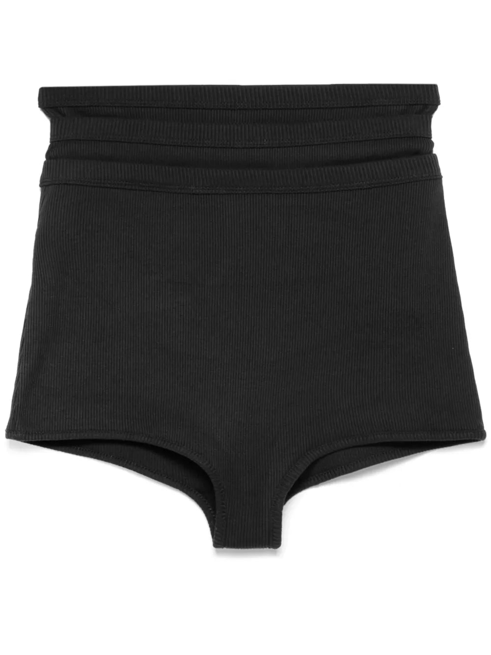 Layered-Effect Mini Shorts